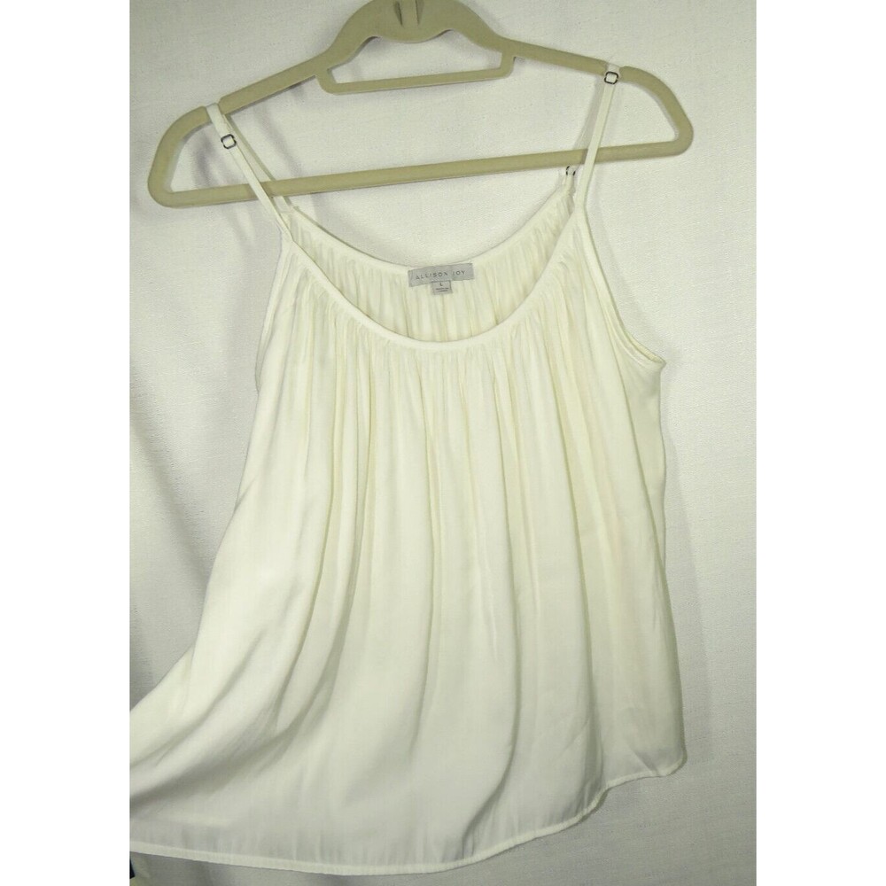 Allison Joy Women's Ivory Sleeveless Blouse Size Large
